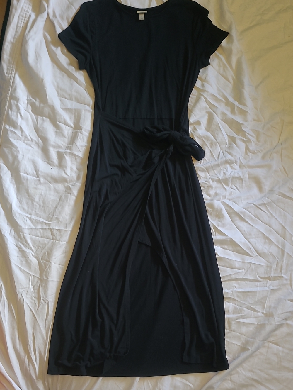 a new day Black Tie-Waist Maxi Dress